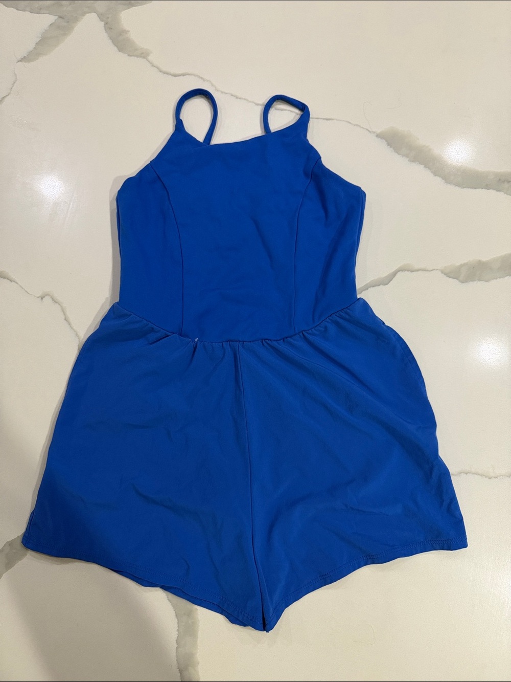 all in motion Royal Blue Spaghetti-Strap Girls Romper